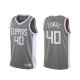 Camiseta Ivica Zubac NO 40 Los Angeles Clippers Earned 2020-21 Gris