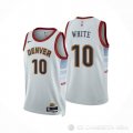 Camiseta Jack White #10 Denver Nuggets Ciudad 2022-23 Blanco