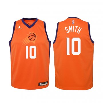 Camiseta Jalen Smith NO 10 Phoenix Suns Nino Statement 2020-21 Naranja