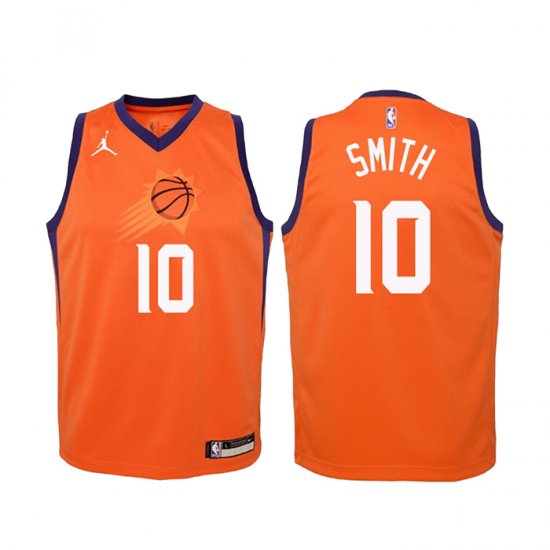 Camiseta Jalen Smith NO 10 Phoenix Suns Nino Statement 2020-21 Naranja - Haga un click en la imagen para cerrar