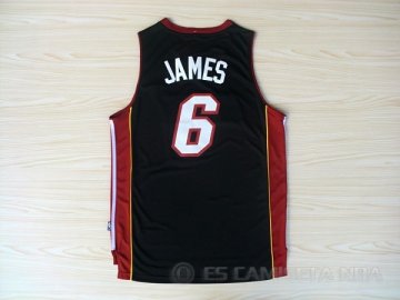 Camiseta James #6 Miami Heat Negro