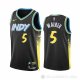 Camiseta Jarace Walker #5 Indiana Pacers Ciudad 2023-24 Negro