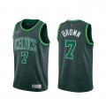 Camiseta Jaylen Brown NO 7 Boston Celtics Earned 2020-21 Verde