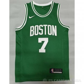 Camiseta Jaylen Brown NO 7 Boston Celtics Icon 2020-21 Verde