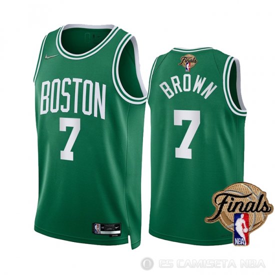 Camiseta Jaylen Brown #7 Boston Celtics Icon 2022 NBA Finals Verde - Haga un click en la imagen para cerrar