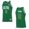 Camiseta Jayson Tatum #0 Boston Celtics Snakeskin Hardwood Classics 2021 Verde