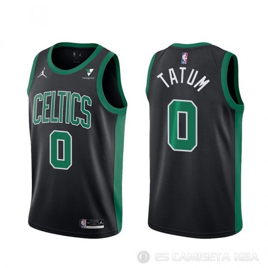 Camiseta Jayson Tatum NO 0 Boston Celtics Statement 2021-22 Negro - Haga un click en la imagen para cerrar