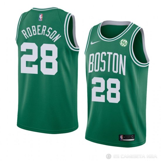 Camiseta Jeff Roberson #28 Boston Celtics Icon 2018 Verde - Haga un click en la imagen para cerrar