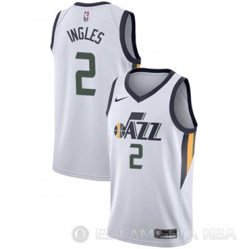 Camiseta Joe Ingles #2 Utah Jazz Association 2017-18 Blanco