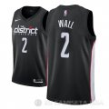 Camiseta John Wall #2 Washington Wizards Ciudad 2018-19 Negro