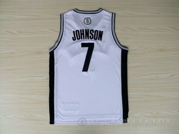 Camiseta Johnson #7 Brooklyn Nets Blanco
