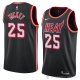 Camiseta Jordan Mickey #25 Miami Heat Classic 2018 Negro