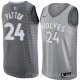 Camiseta Justin Patton #24 Minnesota Timberwolves Ciudad 2018 Gris