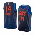 Camiseta K. J. Mcdaniels #14 Oklahoma City Thunder Statement 2018 Azul