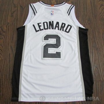 Camiseta Kawhi Leonard #2 San Antonio Spurs 2017-18 Blanco