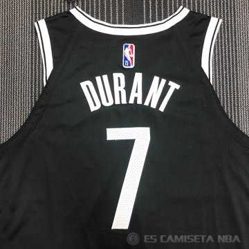 Camiseta Kevin Durant #7 Brooklyn Nets Icon Autentico Negro