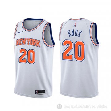 Camiseta Kevin Knox #20 New York Knicks Statement Blanco