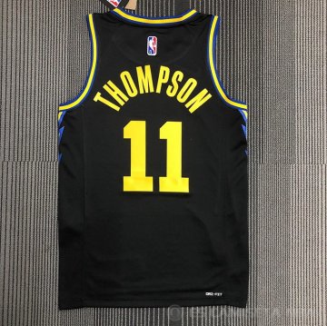 Camiseta Klay Thompson NO 11 Golden State Warriors Ciudad 2021-22 Negro