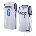 Camiseta Kristaps Porzingis #6 Dallas Mavericks Association 2018-19 Blanco