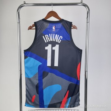 Camiseta Kyrie Irving #11 Brooklyn Nets Ciudad 2023-24 Negro