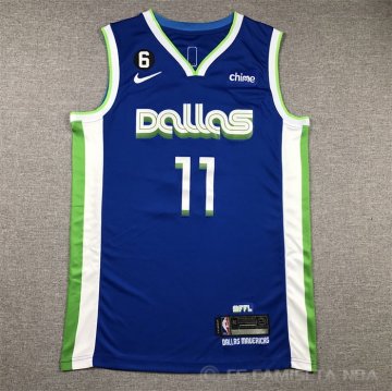 Camiseta Kyrie Irving #11 Dallas Mavericks Ciudad 2022-23 Azul