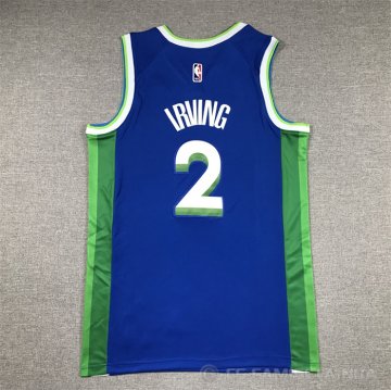 Camiseta Kyrie Irving #2 Dallas Mavericks Ciudad 2022-23 Azul