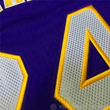 Camiseta Lakers Bryant Autentico #24 Purpura