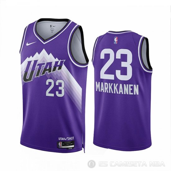 Camiseta Lauri Markkanen #23 Utah Jazz Ciudad 2023-24 Violeta - Haga un click en la imagen para cerrar