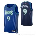 Camiseta Leandro Bolmaro NO 9 Minnesota Timberwolves Ciudad 2021-22 Azul