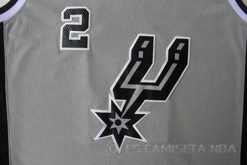 Camiseta Leonard #2 San Antonio Spurs Gris
