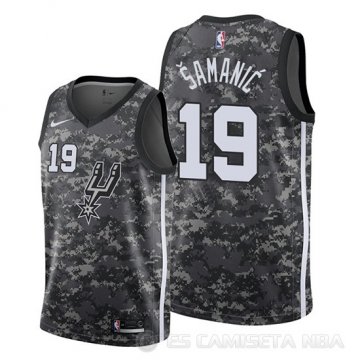 Camiseta Luka Samanic #19 San Antonio Spurs Ciudad 2019-20 Camuflaje