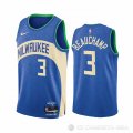 Camiseta Marjon Beauchamp #3 Milwaukee Bucks Ciudad 2023-24 Azul