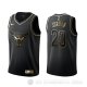 Camiseta Michael Jordan #23 Golden Edition Chicago Bulls Negro