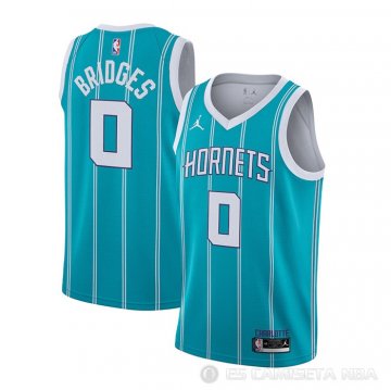 Camiseta Miles Bridges NO 0 Charlotte Hornets Icon 2020-21 Verde