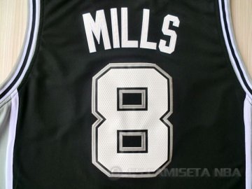 Camiseta Mills #8 San Antonio Spurs Negro