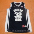 Camiseta Brigham Young Fredette #32 NCAA Negro