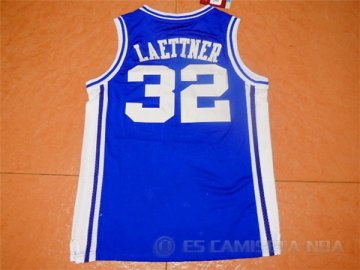 Camiseta Duke Laettner #32 NCAA Azul