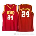 Camiseta NCAA Scalabrine #24 USC Rojo