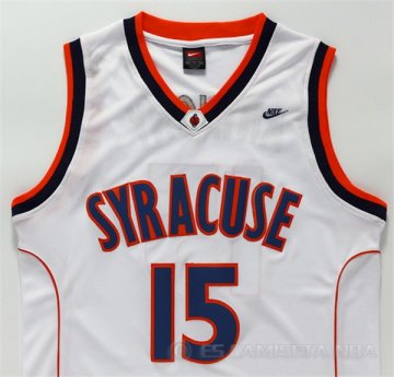 Camiseta Syracuse Anthony #15 NCAA Blanco