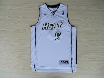 Camiseta James #6 Heats 2012 Navidad Blanco