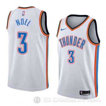 Camiseta Nerlens Noel #3 Oklahoma City Thunder Association 2018 Blanco