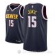 Camiseta Nikola Jokic #15 Denver Nuggets Icon 2018-19 Azul