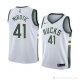 Camiseta Nikola Mirotic #41 Milwaukee Bucks Association 2018 Blanco