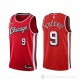 Camiseta Nikola Vucevic NO 9 Chicago Bulls Ciudad 2021-22 Rojo