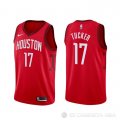 Camiseta P.j. Tucker #17 Houston Rockets Earned Rojo