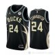 Camiseta Pat Connaughton #24 Milwaukee Bucks Statement 2022-23 Negro