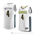 Camiseta Paul Millsap #4 Denver Nuggets Association 2017-18 Blanco