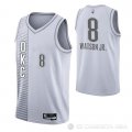 Camiseta Paul Watson JR. NO 8 Oklahoma City Thunder Ciudad 2021-22 Blanco