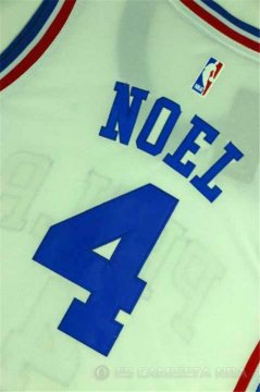 Camiseta Phila Noel #4 Philadelphia 76ers Blanco