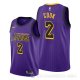 Camiseta Quinn Cook #2 Los Angeles Lakers Ciudad Violeta